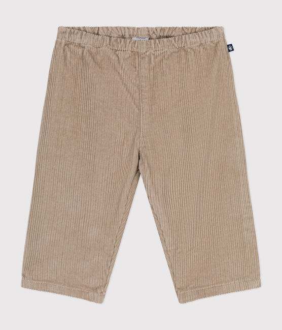 Pantalon en velours bébé HUITRE