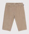 Pantalon en velours bébé HUITRE