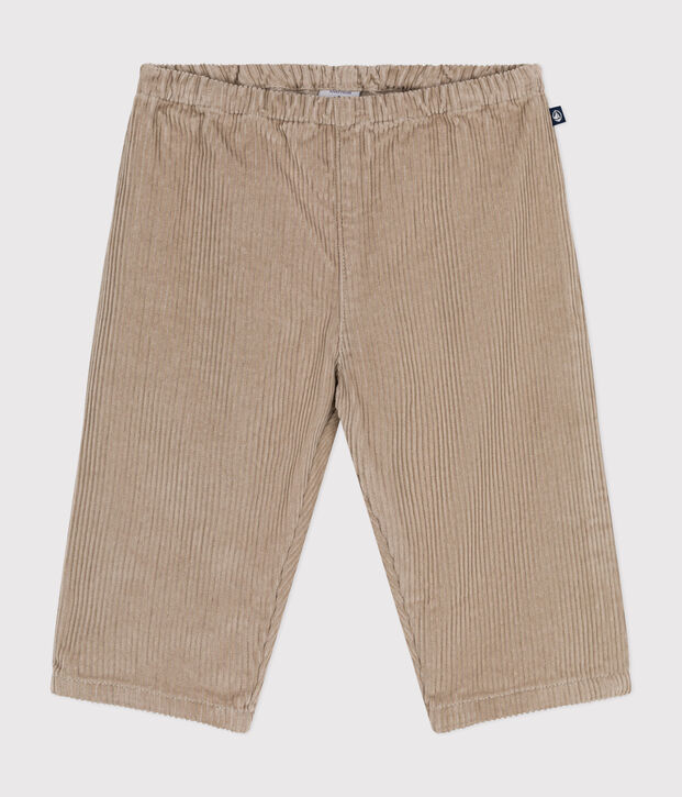 Pantalon en velours b&eacute;b&eacute; beige