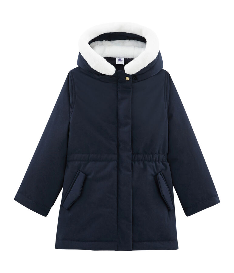 Parka enfant fille bleu