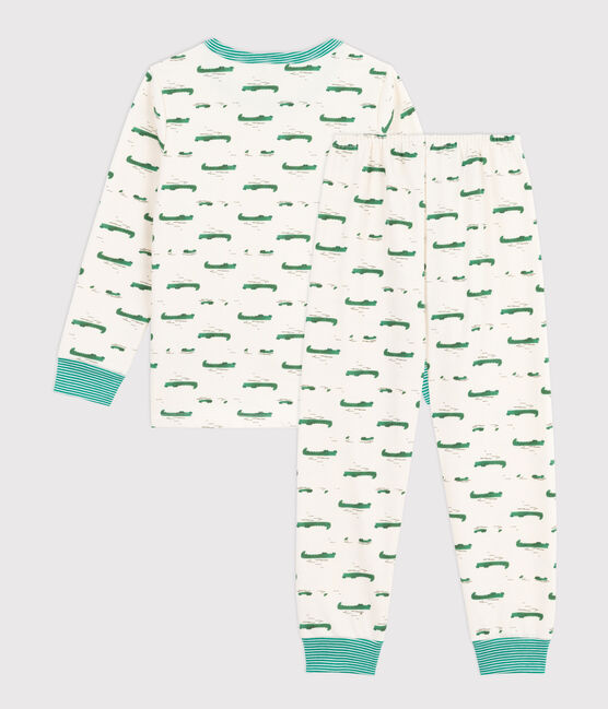 Pyjama enfant en molleton imprimé crocodiles MILK/ MULTICO