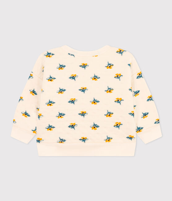 Sweatshirt en tubique matelassé bébé blanc AVALANCHE/ MULTICO