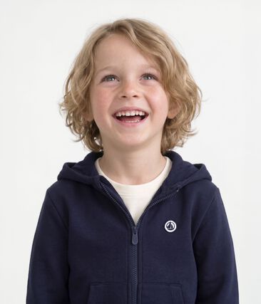 Sweatshirt à capuche zippé enfant en coton