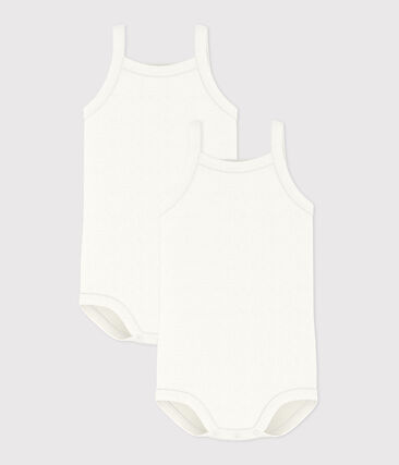 PETIT BATEAU - Lot de 2 bodies à bretelles bébé fille