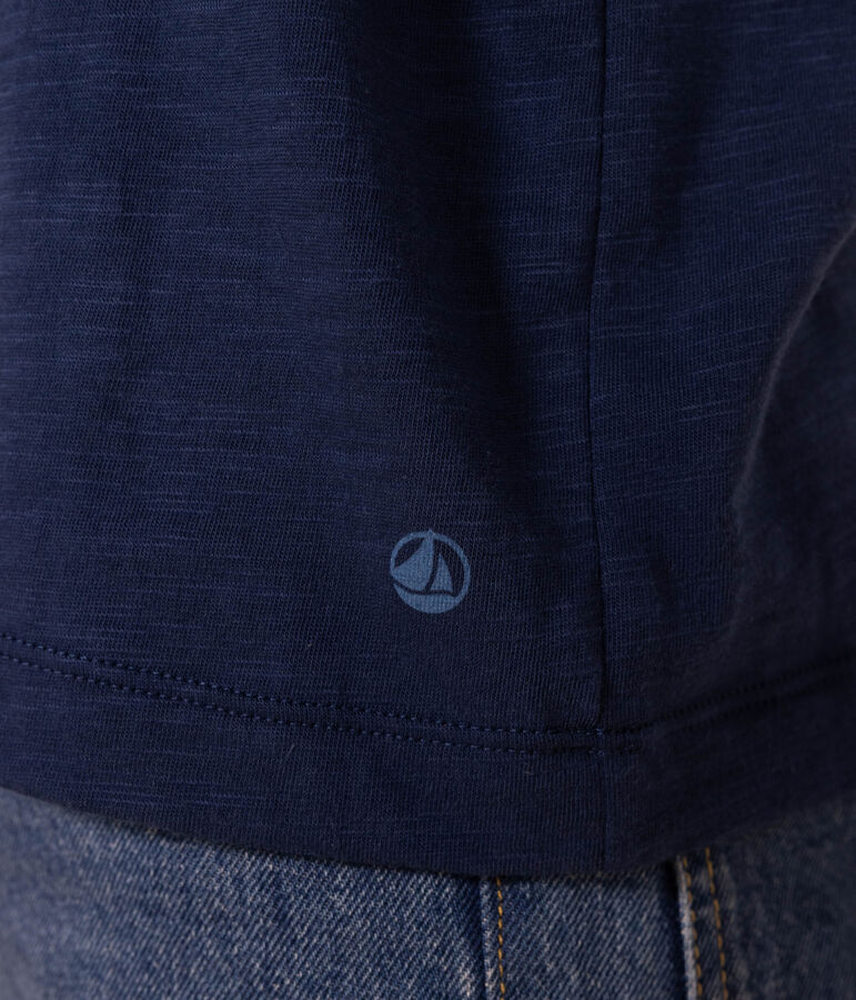 Tee-shirt LE DROIT col rond en coton Femme bleu INCOGNITO