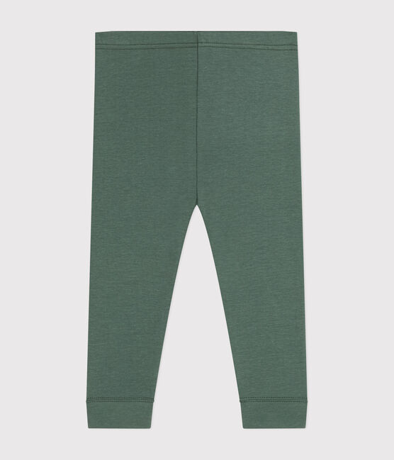 Legging en coton bébé vert CROCO