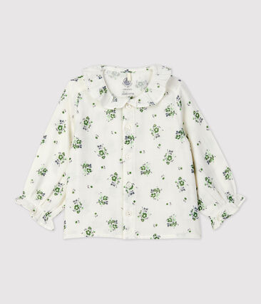 PETIT BATEAU - Blouse imprimé fleuri en gaze de coton bio bébé