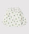 Blouse imprimé fleuri en gaze de coton bio bébé blanc MARSHMALLOW/blanc MULTICO