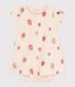 Robe bébé en coton à manches courtes et body intégré