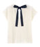 Tee shirt lin femme blanc MARSHMALLOW