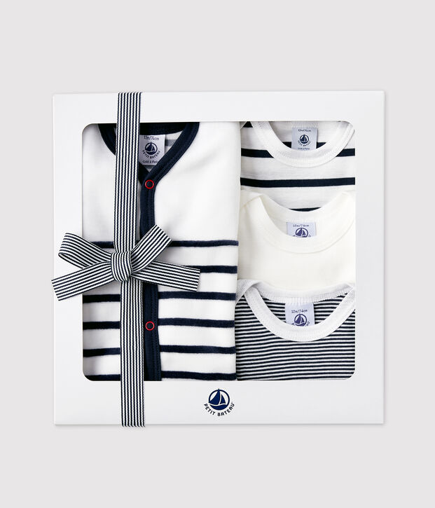 Coffret cadeau &agrave; rayures b&eacute;b&eacute; multicouleur