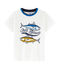 Tee-shirt à manches courtes enfant garçon blanc MARSHMALLOW