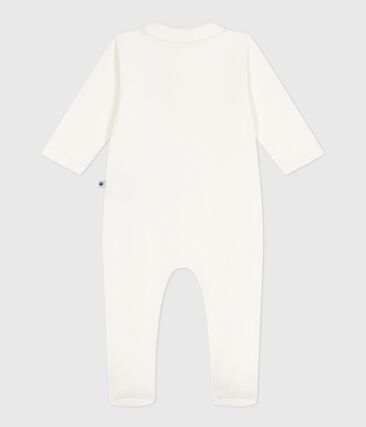 Pyjama bébé en tubique à col uni (Petit Bateau) - Image 1