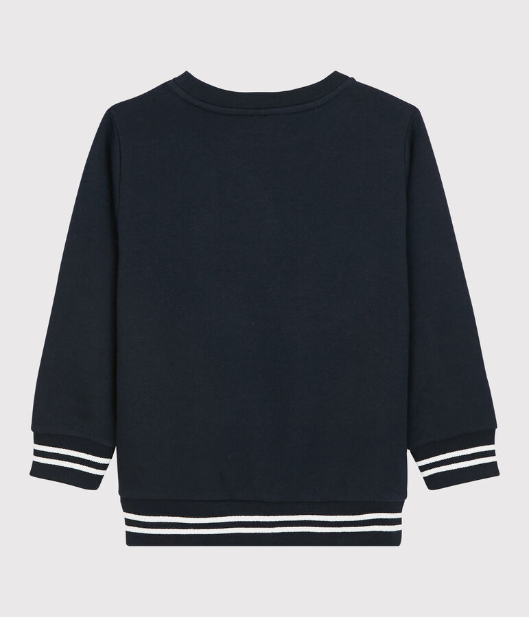 Sweatshirt en molleton enfant gar&ccedil;on bleu SMOKING