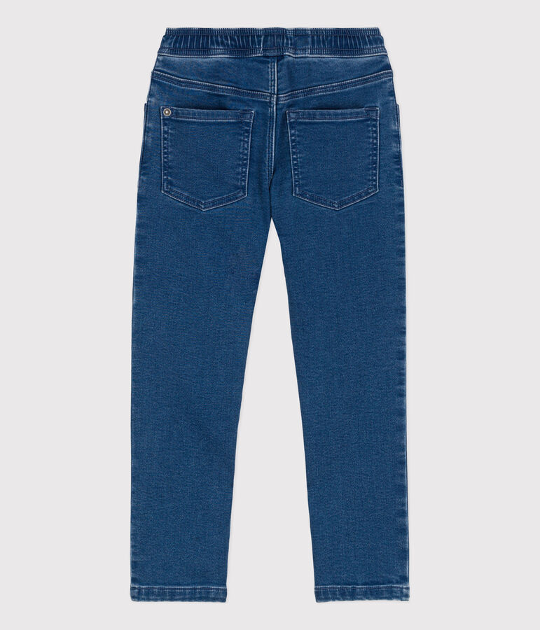Pantalon regular en denim enfant gar&ccedil;on bleu DENIM BLEU DELAVE