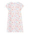 Chemise de nuit fille imprimée blanc ECUME/rose CUPCAKE/ MULTICO