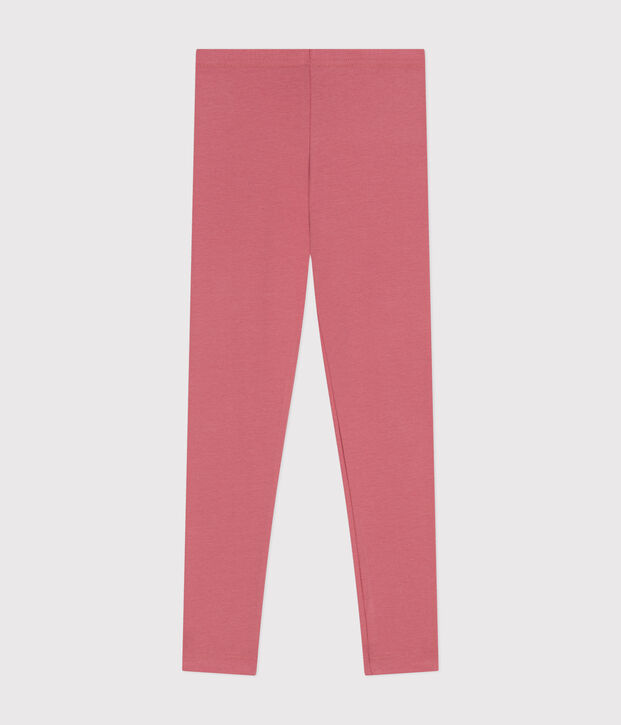 Legging en jersey &eacute;lasthanne enfant fille rose