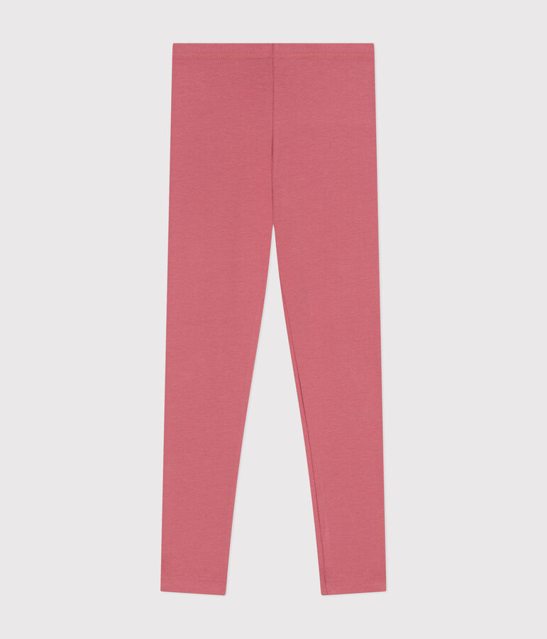 Legging en jersey &eacute;lasthanne enfant fille rose ROSEWOOD