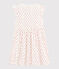 Robe enfant fille blanc MARSHMALLOW/blanc MULTICO