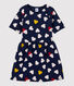 Robe manches courtes en tubique enfant fille