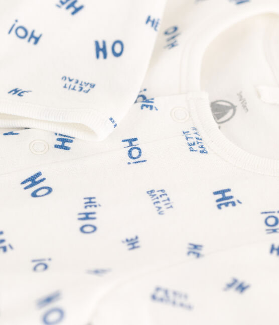Bodyjama Heho bébé en tubique blanc MARSHMALLOW/ CREPUSCULE