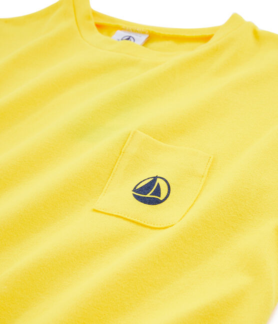 Tee-shirt enfant garcon jaune JAUNE