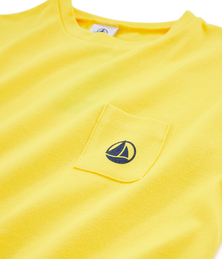 Tee-shirt enfant garcon jaune