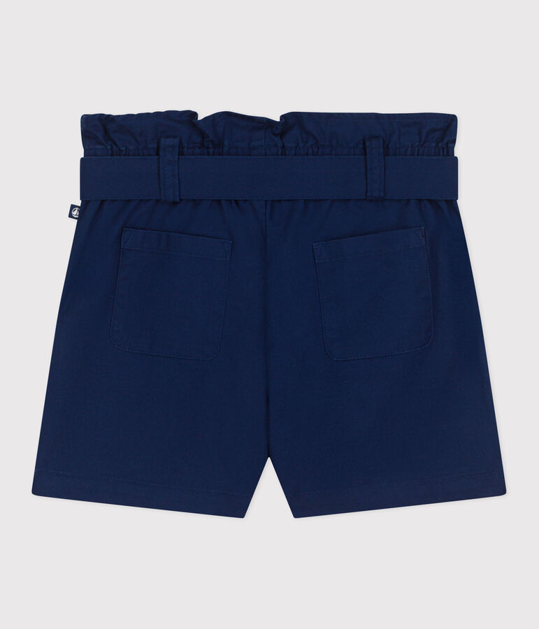 Short enfant en coton uni bleu MEDIEVAL