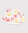 Sweatshirt b&eacute;b&eacute; en coton imprim&eacute; c&oelig;urs blanc/multicouleur