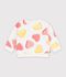 Sweatshirt b&eacute;b&eacute; en coton imprim&eacute; c&oelig;urs blanc/multicouleur