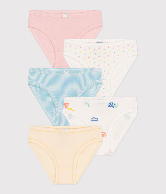 Lot de 5 culottes enfant en coton imprimé variante 1