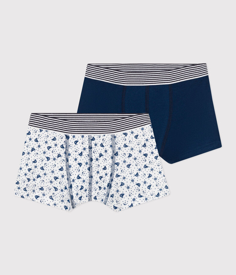 Lot de 2 boxers en coton enfant multicouleur