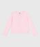 Cardigan enfant en coton uni rose MARQUISE