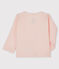 Cardigan bébé en côte 2x2 rose FLEUR