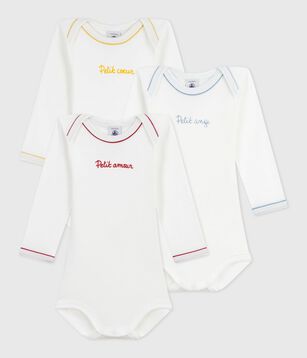 Petit Bateau - Lot De 2 Bodies Manches Longues Bébé En Coton Bio Doux Et Confortable