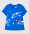 Tee-shirt en coton bébé. bleu RUISSEAU