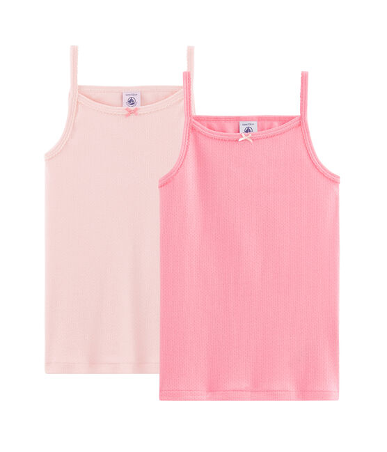 Lot de 2 chemises à bretelles pastel petite fille variante 1