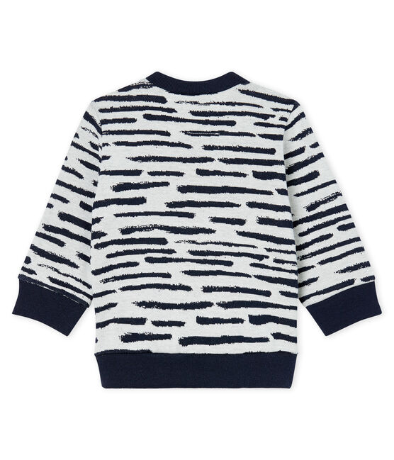 Sweatshirt bébé mixte Jean Jullien blanc MARSHMALLOW/ DASH CN