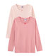 Duo de tee-shirts manches longues petite fille