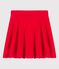 Jupe en coton bio enfant fille rouge PEPS