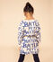 Robe manches longues en molleton brossé imprimé enfant fille blanc AVALANCHE/ MULTICO