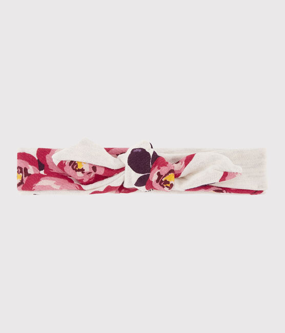 Bandeau imprimé enfant fille beige MONTELIMAR/blanc MULTICO