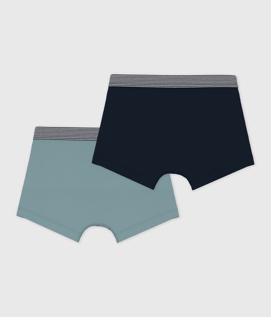 Lot de boxers enfant en coton et élasthanne uni variante 1
