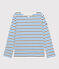 Marinière en coton Femme blanc MARSHMALLOW/ SMOKING/ RUISSEAU