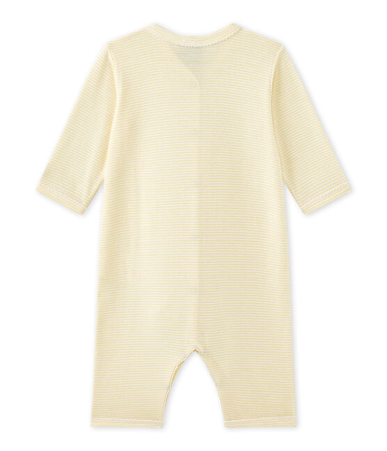 Dors bien sans pieds bébé fille rayé milleraies jaune TEMPETE/blanc MULTICO