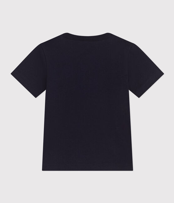 Tee-shirt en jersey léger enfant garçon bleu SMOKING/blanc MARSHMALLOW