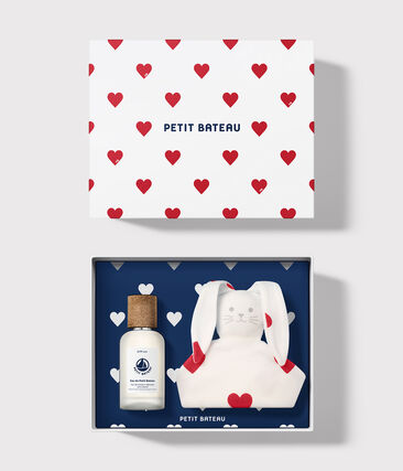 Coffret cadeau Parfum bébé 50ml & doudou coeur