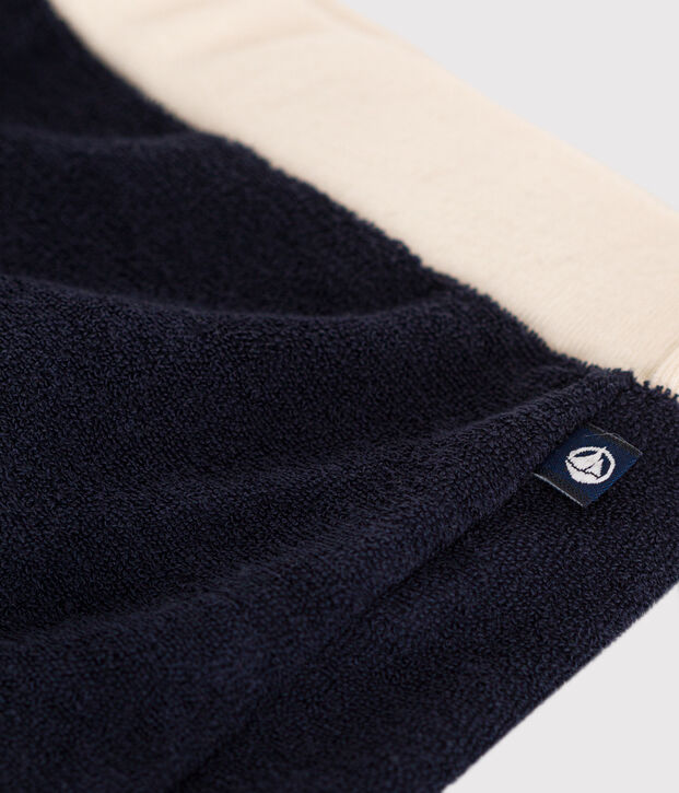 Short en bouclette &eacute;ponge b&eacute;b&eacute; bleu marine