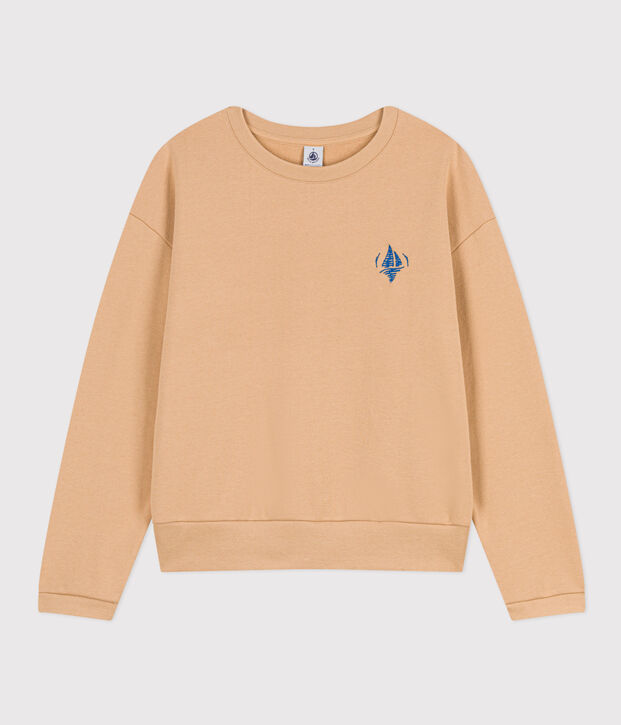 Sweatshirt en molleton Femme beige