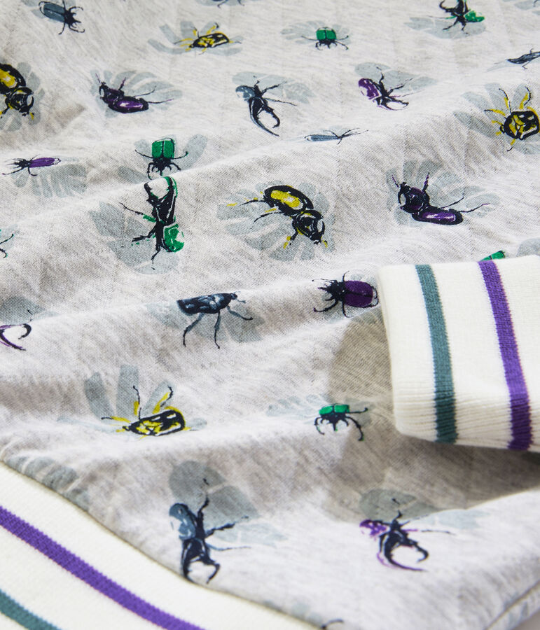 Sweat shirt enfant gar&ccedil;on gris BELUGA/blanc MULTICO